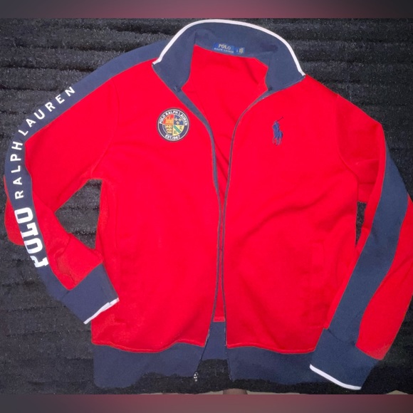 Polo Ralph Lauren zip up track jacket in very good condition! No rips or stains. - Picture 3 of 11